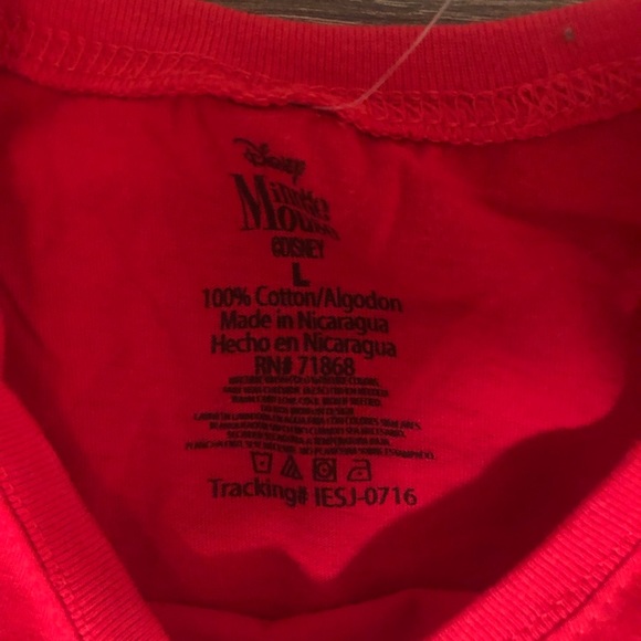 Minnie Mouse Red T-shirt Girls Large - Picture 2 of 2